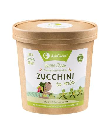 AniCanis organic zucchini flakes for dogs - zucchini vegetable flakes dried - vegetable flakes - flake food feed additive - 125g