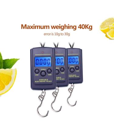 Digit Fishing Scale - 40 kg Hanging Digital Scale with Backlit LCD Display for Home & Outdoor Use | International Shipping Available - Buy Online on SooperMarket.com