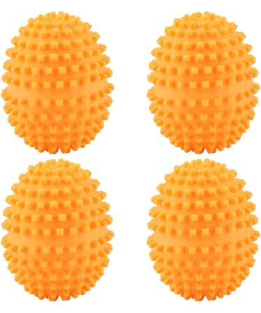 Reusable Laundry Ball Laundry Supplies Washing Balls 4Pcs/Set Orange Reusable Balls Washing Laundry Ball for Home Clothes Cleaning - Buy Online on SooperMarket.com