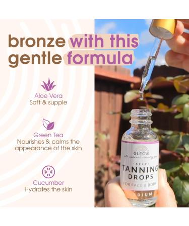 Non-Toxic Face Tanning Drops | Bronzing & Self Tanner for Quick Flawless Tan | International Shipping - Buy Online on SooperMarket.com