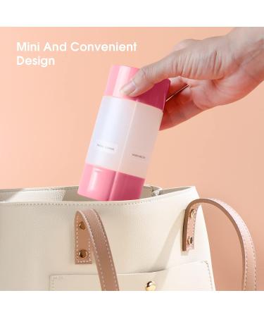 Olatay Travel Bottle - TSA Approved 4-in-1 Leak-Proof 60ml/2oz Toiletries for Travel Gym & Camping | Portable Shampoo & Lotion Bottle with Labels - Pink - Buy Online on SooperMarket.com