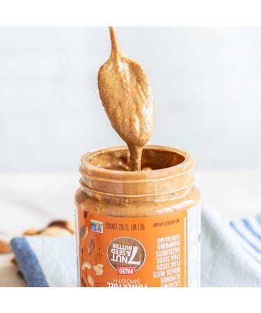 Nuttzo Paleo Power Fuel 7 Nut & Seed Butter - Smooth 12 oz | Healthy Superfood Spread - Buy Online on SooperMarket.com