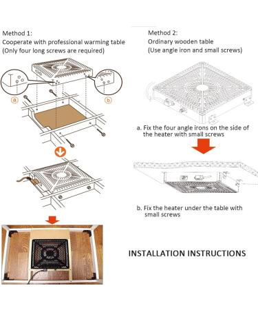 ZCBYBT Under Counter Suspension Heater 350W - Energy Saving & Quiet Foot Warmer for Komatsu - Buy Online on SooperMarket.com
