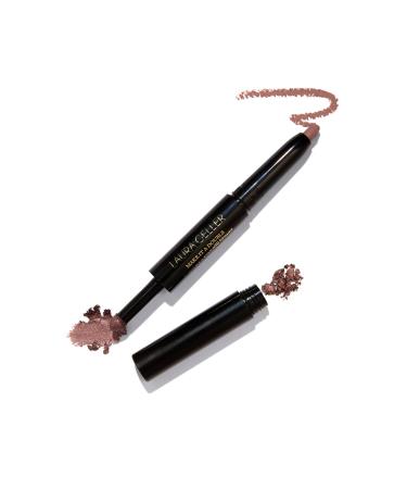 LAURA GELLER NEW YORK Make It A Double Dual-Ended Eyeshadow - Ros  - Cream Eyeshadow Stick + Matching Powder Eyeshadow - Crease-Proof & Smudge-Proof