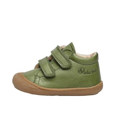 Naturino Cocoon VL-Leather First-Steps Shoes 8 UK Verde Scuro