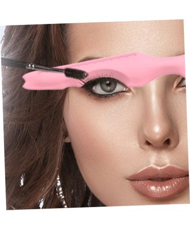 FOMIYES 3pcs Silicone Beauty Ruler - Reusable Eyeliner & Eyeshadow Stencil Set - Makeup Tool for Lipstick Mascara & Eyebrows - Pink - Buy Online on SooperMarket.com