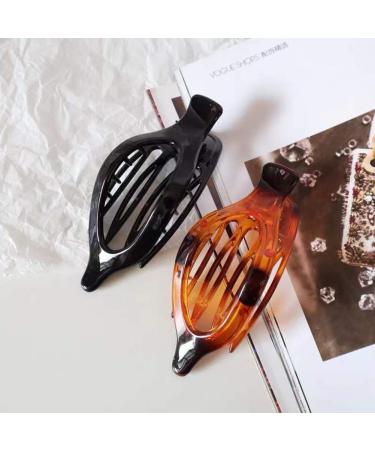 Lay Down Claw Clip Hair Clips for Women - 2Pcs Styling Accessories for Thick Thin Hair, No Slip Grip Jaw Clips - French Banana Barrettes - Buy Online on SooperMarket.com