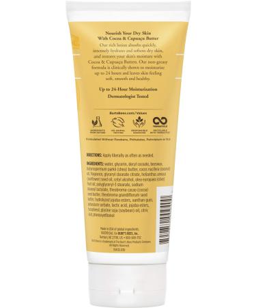 Burts Bees Cocoa & Cupuacu Butter Body Lotion for Dry Skin - 6 Oz (Pack of 1) - Buy Online on SooperMarket.com