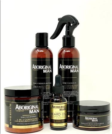 Curls & Potions Aboriginal Man Beard Oil | Promotes Growth Softens & Moisturizes Beard | International Shipping Available - Buy Online on SooperMarket.com