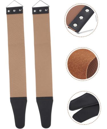 Beavorty 6-Part Double-Sided Belt Tool for Household & Salon - Razor Sharpening Leather Leash 46.5x6cm Assorted Colors (3 Pieces) - Buy Online on SooperMarket.com
