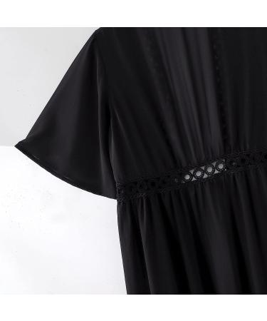 TUNUSKAT Women's Summer Kimono Cardigan | Lightweight Swimsuit Coverup | Open Front Solid Flowy Beach Top | XX-Large - Buy Online on SooperMarket.com