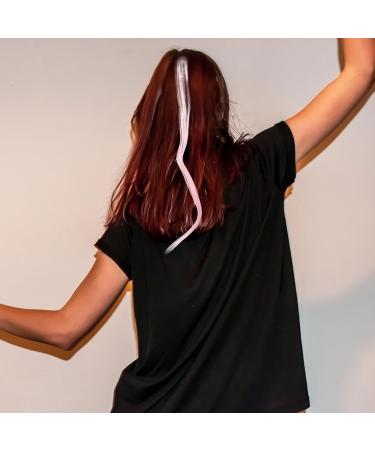 10pc Straight Hair Extensions Ponytail Wigs High Temperature Fiber Clip Hairpiece Women Girls Party Highlights Pink - Buy Online on SooperMarket.com