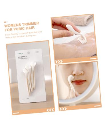 Beavorty 6 STK Women's Electric Razor & Manual Body Shaver Bikini Trimmer Tool Hair Clip Miss-free Steel White 2PCS 8.7x2cm - Buy Online on SooperMarket.com