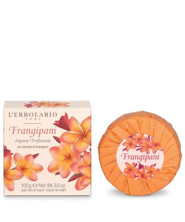 LErbolario Frangipani Perfumed Soap for Unisex - 3.5 oz | Buy Internationally | Luxury Skincare - Buy Online on SooperMarket.com