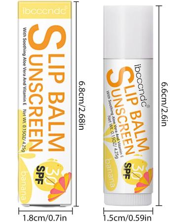 SPF Lip Balm - Bum Sun Lip Balm SPF30 Lip Sunblock with Sun Protection Travel Size Sunscreen for Lips that Protects Soothes and Moisturizes Tumotsit #1 Banana Flavor - Buy Online on SooperMarket.com