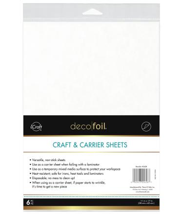 iCraft Deco Foil Craft & Carrier Sheets 11 x 17 6 Sheets per Pack