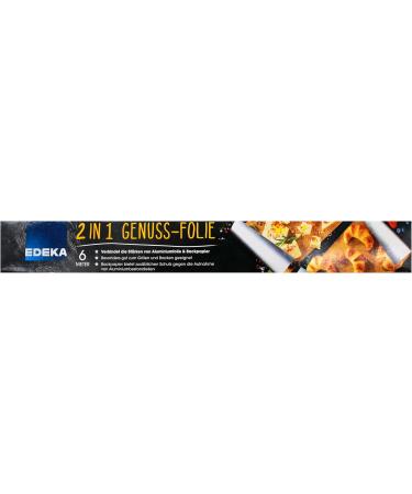 Edeka 2 in 1 Gourmet Foil - Pack of 6 (6 x 6m Rolls) | Premium Cooking & Baking Foil for International Shipping - Buy Online on SooperMarket.com