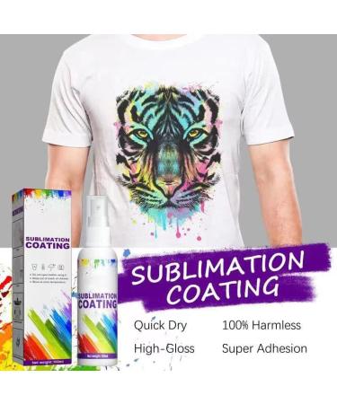 Sublimation Coating Spray for Cotton & Polyester Shirts, Fabric, Wood, Canvas, Handbags - Quick Dry, Super Adhesion, High Gloss Finish - 2X100ML - Buy Online on SooperMarket.com