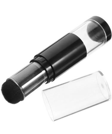 STOBOK Face Powder Brush Retractable Makeup Brush Creative Portable Brush with Refillable Loose Powder Container Jar for Highlight Contour Foundation Blush Loose Powder Brush