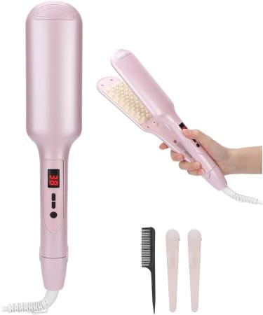 LCD Volumizing Curling Hair Iron with Wide Plates for Fluffy Hair Curler - UK - Buy Online on SooperMarket.com