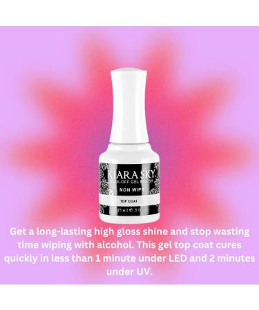Kiara Sky Professional Nails Soak Off Gel Polish 0.5 fl oz - Non Wipe Top Coat - Buy Online on SooperMarket.com