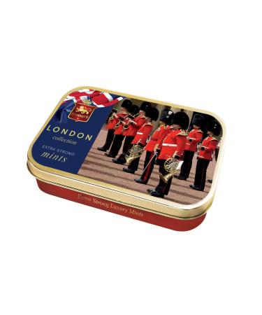Stewart's - Royal Guards Tin Filled with Luxury Mints (40g) - Cool Refreshing Peppermint Flavour For Instant Breath Freshness Pocket Sized Collectable Tins Ideal for Gifting 1 x 40g Royal Guards Tin - Mints