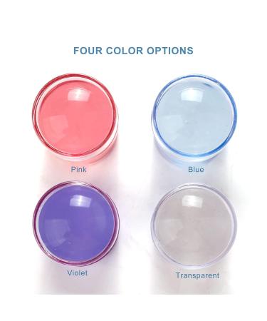 Art Stamps & Nail Scraps | Transparent Silicone Template with Lid | Easy Clean Manicure Tool in Blue Shop Internationally! - Buy Online on SooperMarket.com