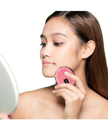 Cotton Makeup Remover Pads | Reusable Cotton Pads for Face Cleansing - Wet and Dry Double Use Makeup Remover Cloths Make-up Products Puff for Women & Men 12b Pink - Buy Online on SooperMarket.com
