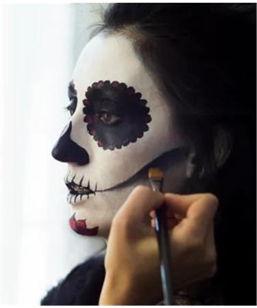 Go Ho Water Based Black Face Paint Stick - 1.06 Oz Non-toxic Cream Makeup for Adults & Children - Washable & Full-coverage Body Paint Stick for Theater, Halloween, SFX, Cosplay - Buy Online on SooperMarket.com