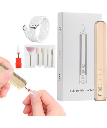 Neamou Electric Nail Drill Kit | Electric Nail File Set Compact Portable Design Electric Filer Hand Foot Care Tool for Nail Grind Khaki English Version - Buy Online on SooperMarket.com