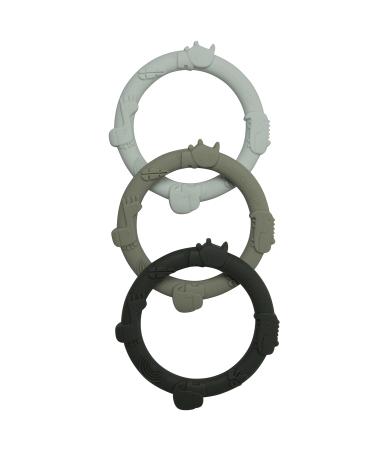 Loulou Lollipop Wild Teething Ring Set (Sage Green)