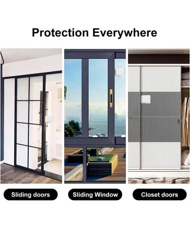 2 Pack Sliding Glass Door & Basement Windows Child Safety Lock - Patio Door Lock Gray - Buy Online on SooperMarket.com