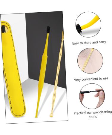 Ear Spoon & Spatula Set for Earwax Removal - 2 Piece Nursing Flash Suit with Syringe, Tweezer & Picks - Buy Online on SooperMarket.com
