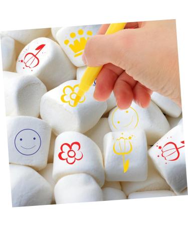 CIYODO 6pcs Biscuits Cake Boxes Decor Cake Coloring Markers Edible Cake Pens Dual Tip Markers Plastic - Buy Online on SooperMarket.com