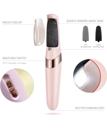 1 Piece Electric Foot Grinder Automatic Pedicure Tool Rechargeable Waterproof Hard Skin Remover with 2 Foot Grinders and 2 Cleaning Brushes for Calluses and Cracked Heels Foot Care - Buy Online on SooperMarket.com