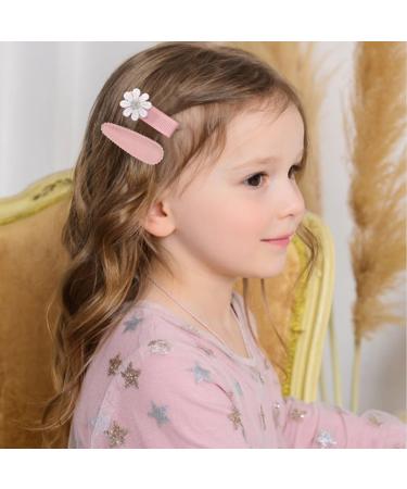 Beautiful 12-Part Baby Girl Headband Set - Cute Hair Accessories for Newborns & Toddlers | Embroidered Clips & Elastic Bands - Buy Online on SooperMarket.com
