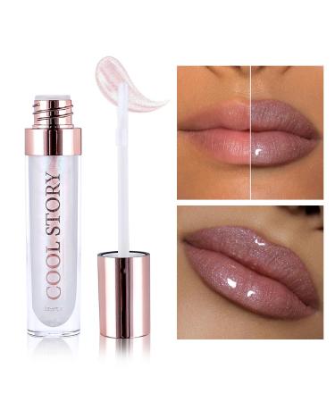 Glitter Lip Gloss | Shimmer Holographic & Sparkly Finish | Long Wear Waterproof 3D Lip Gloss | Buy Now - Buy Online on SooperMarket.com