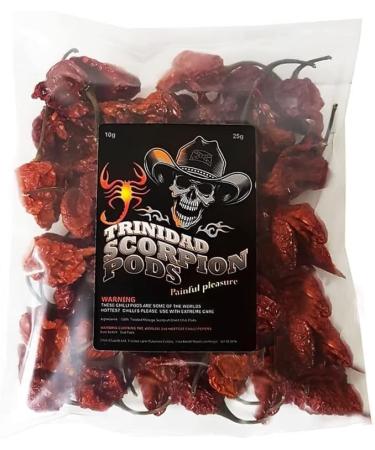 Genuine 100% Trinidad Moruga Scorpion Pods 10g