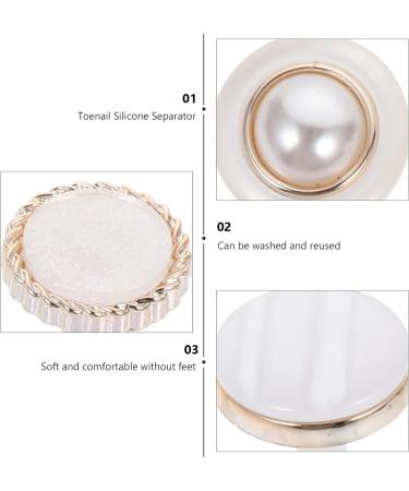 Uonlytech 8Pcs Pearl Toe Separators Pedicure Dividers - Nail Polish Spacers for Women - Buy Online on SooperMarket.com