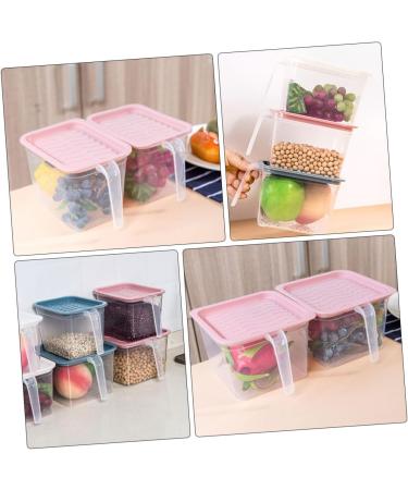 LABRIMP Food Containers 4pcs Box Refrigerator Crisper Refrigerator Containers Vegetable Container Food Household re-usable - Buy Online on SooperMarket.com