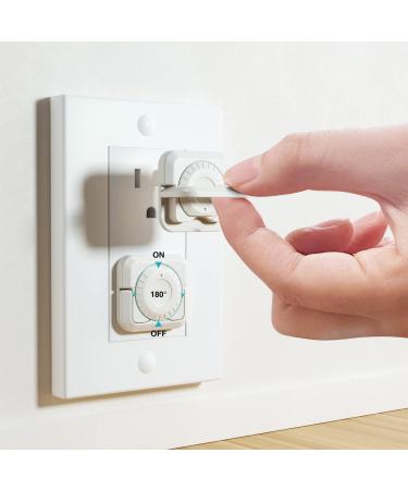 Outlet Covers Baby Proofing Socket Protector with Handle and Double Layer Lock Catch White 32 Packs for Electrical Outlets 3 Prong Design Baby Safety Products for Home Office