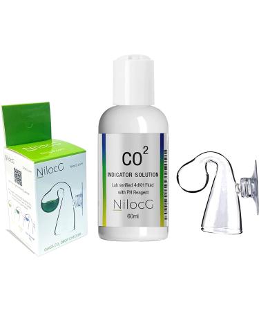 NilocG Aquatics Co2 Drop Checker + Solution - Accurate Monitoring for Aquarium Health - Buy Online on SooperMarket.com