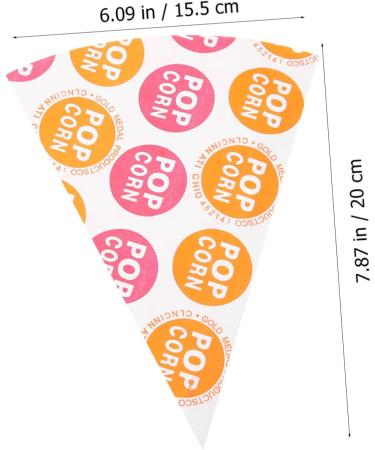 Didiseaon 200 Pcs Popcorn Bag Snack Bags for Kids Clear Treat Bags Snack Food Gifts Goodie Bag Favors Cookies Bags Party Mini Gift Bag Candy Treat Bag Mini Bag Packing Bag Paper Cone Child - Buy Online on SooperMarket.com