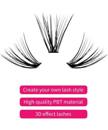 Cluster Lashes Extensions 30D 0.07 C Curl | 200Pcs Mixed Trays | DIY Eyelash Extensions - Buy Online on SooperMarket.com