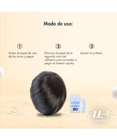 Adhesive Tape for Wigs and Hair Prosthetics - Smart Hold: Flexible and Gentle Adhesive Tape - Strong Adhesive Power - Resilient and Extra Strong Hold up to 4 Weeks - Curved CC Shape - LuxHair - Buy Online on SooperMarket.com