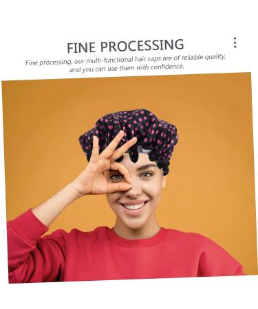 Satin Lined Shower Cap Set for Women - 4pc Flower Pattern Turbans | Washable & Stylish Hair Bonnets - Healeved - Buy Online on SooperMarket.com