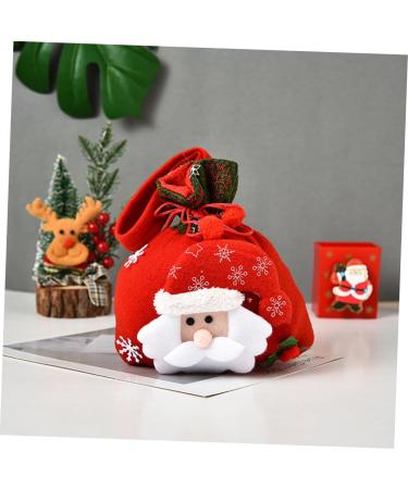 KOMBIUDA Pouch 3pcs Christmas Bag Candy Bags Christmas Packaging Bags Sack Bags Cute Storage Bags Drawstring Pouch - Buy Online on SooperMarket.com