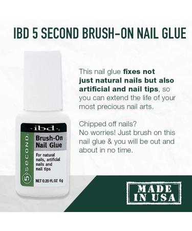 5 Second Nail Glue - 0.2 oz | Easy Brush-On Application - Buy Online on SooperMarket.com