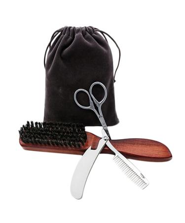 Balacoo 2 Sets Mens Beard Brush Suits for Men Shaver for Men M quinas De Afeitar Para Hombres Men Suit Trimmer for Men Razor Blades for Men Beard Comb Man Modify Bamboo Tool