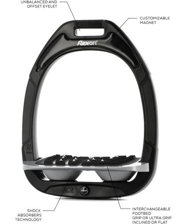 Flex-On Green Composite Ultra Grip Stirrups - Dark Grey Grey - Buy Online on SooperMarket.com
